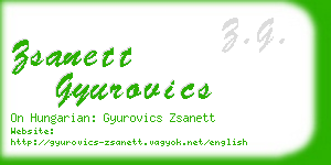 zsanett gyurovics business card